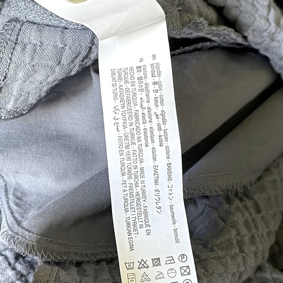 Zara Cotton Button Down Tunic Dress | Relaxed Fit Weekend Style | Blue | XS/S - Picture 13 of 13